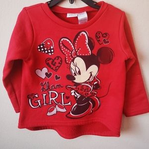 Red Valentine's day Disney minnie mouse sweatshirt